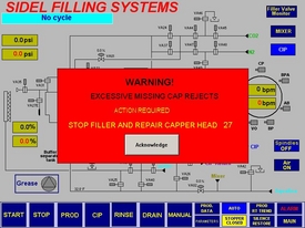 Filler sampling popup warning